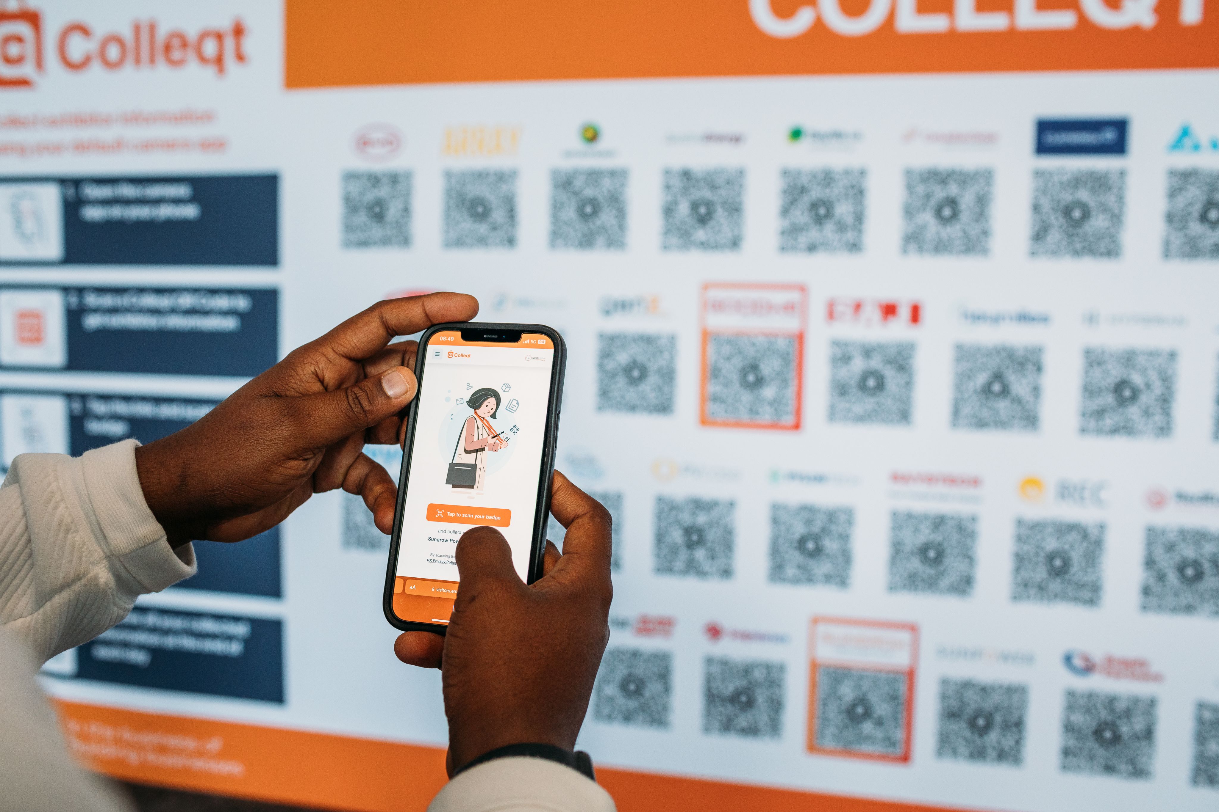 People using colleqt at our shows ColleqtQR