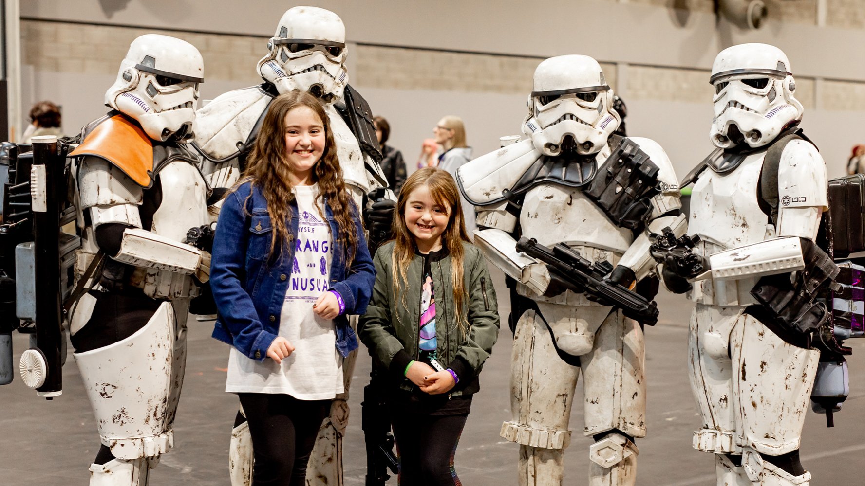 MCM Comic Con reset room team, people using the room and cosplayers MCM Comic COn