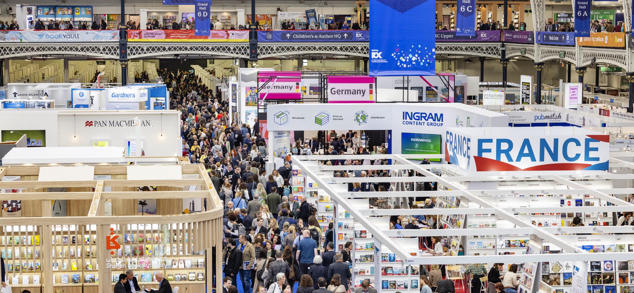 People networking at London Book Fair