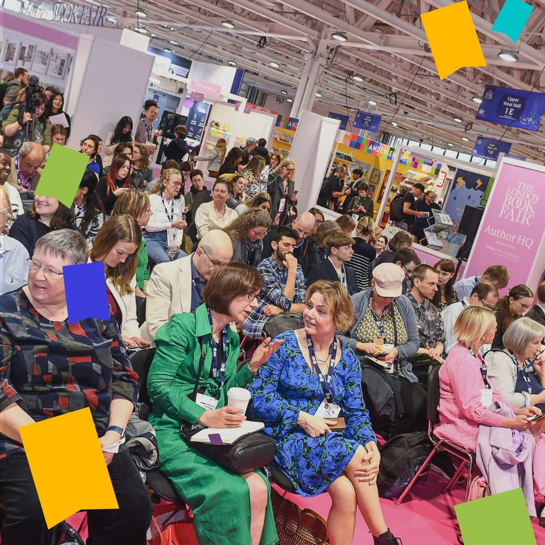 People networking at London Book Fair